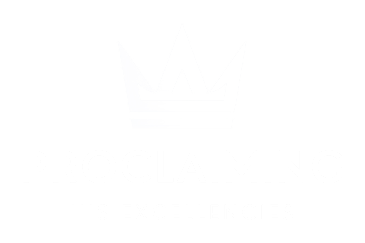Proclaiming His Excellencies logo on shirt mockup